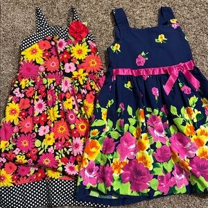 Set of 2 Floral and Polka Dot Dresses
